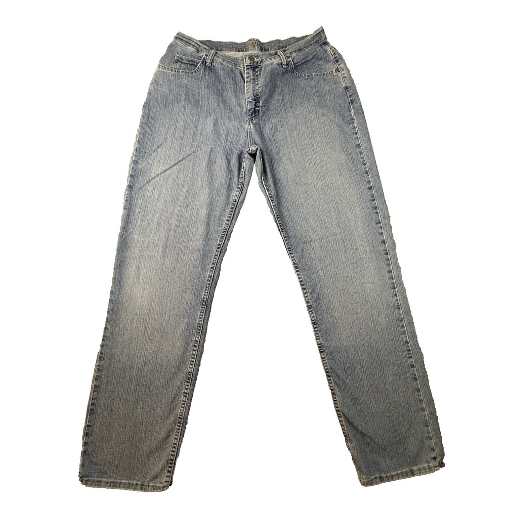 Lee Riders Women's 14L (35x34) Blue Straight Leg Long Jeans SEE DESCRIPTION